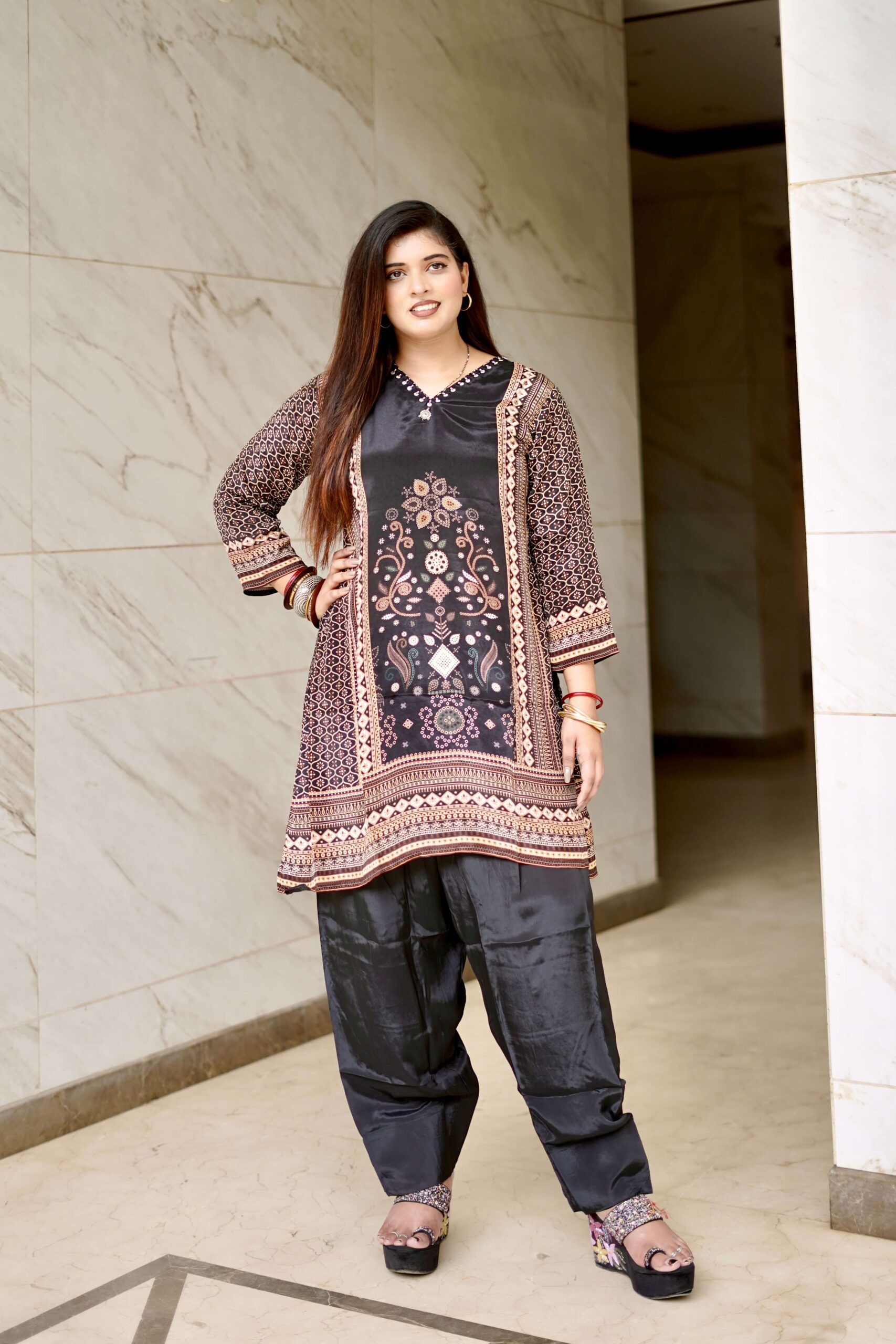 Heritage Farshi Co-ord Set by Sarwadhya Couture - Image 4