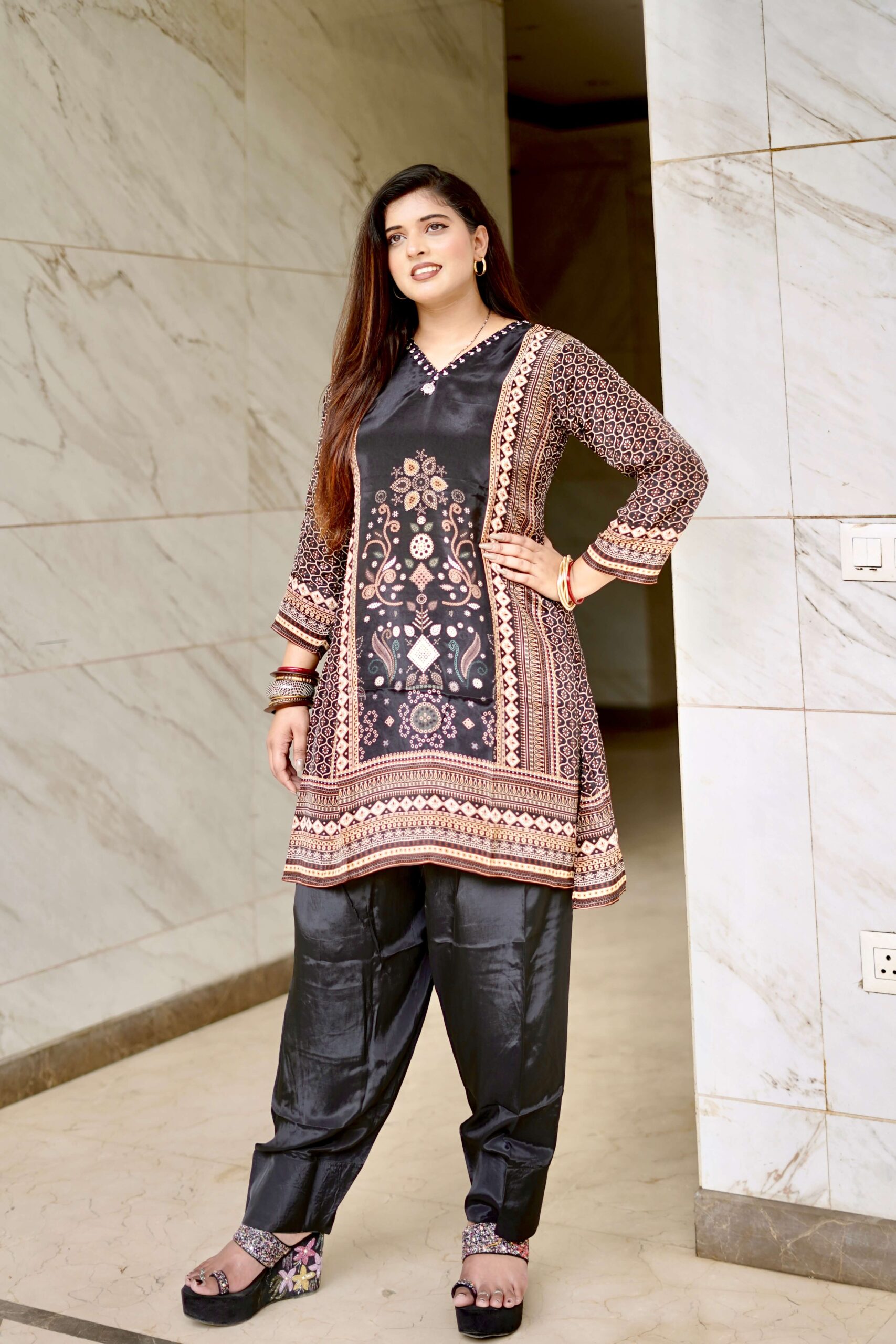 Heritage Farshi Co-ord Set by Sarwadhya Couture