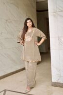 Luxe Satin Co-ord Set by Sarwadhya Couture