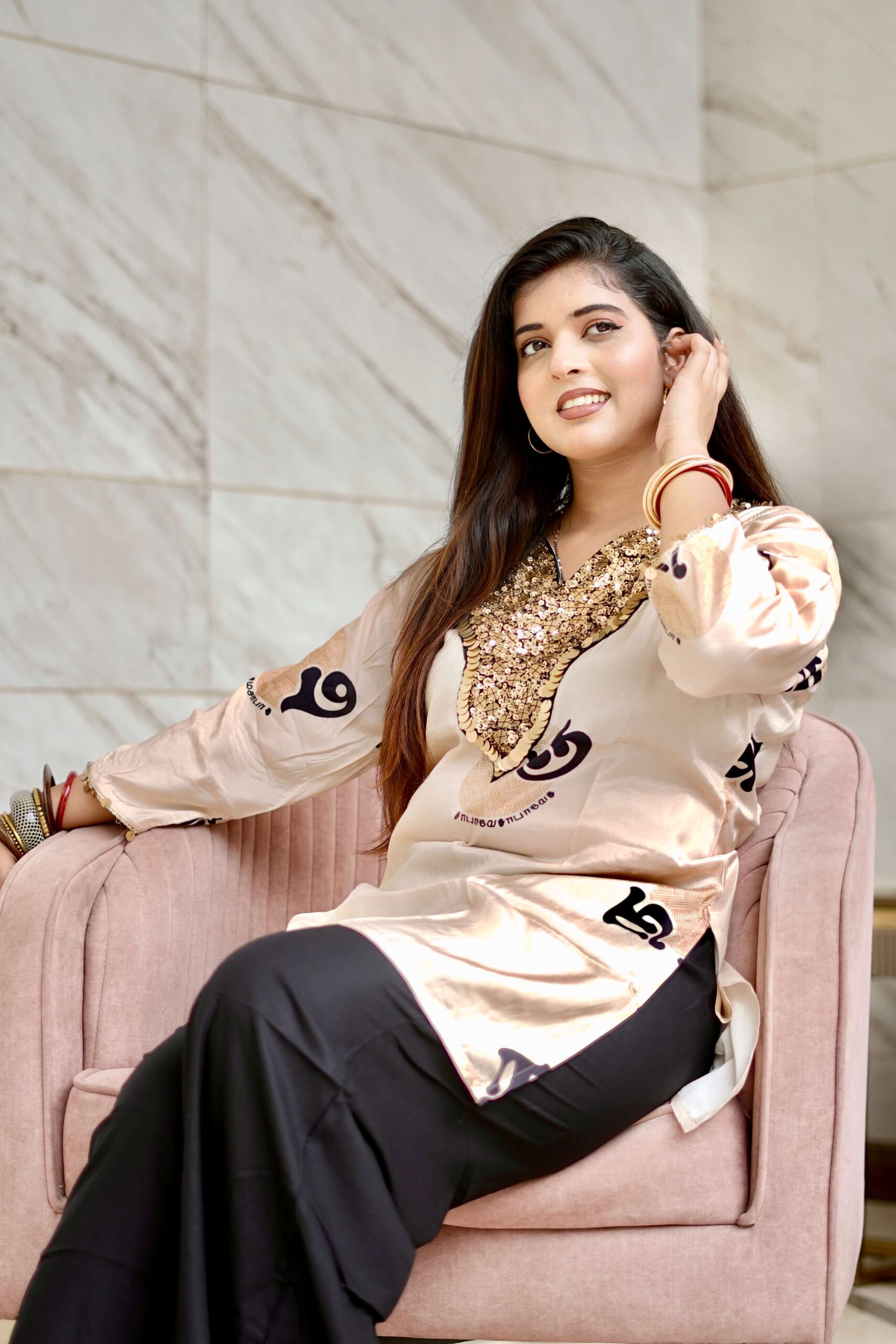 Signature Embellished Co-ord Set by Sarwadhya Couture - Image 3