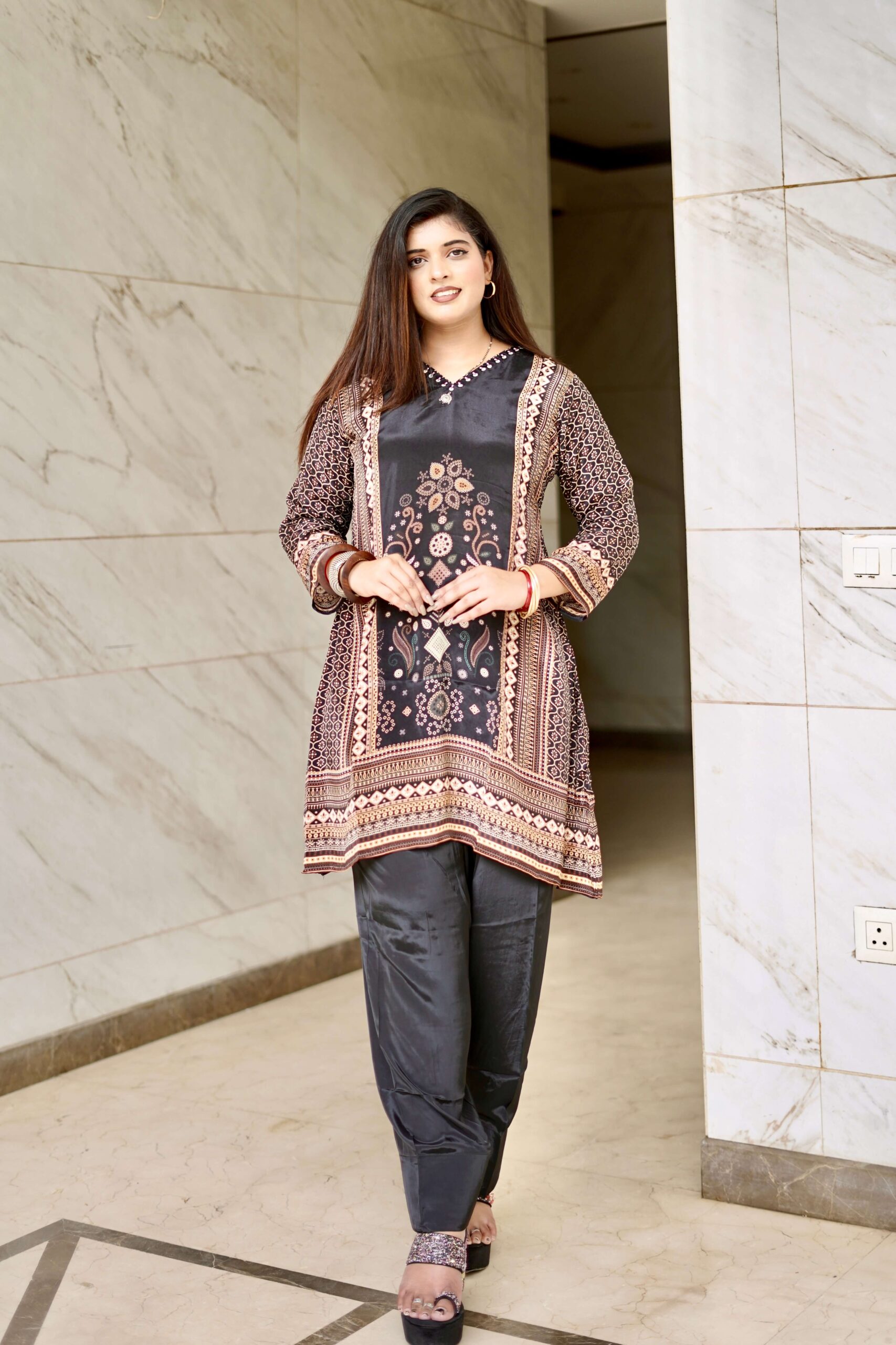 Heritage Farshi Co-ord Set by Sarwadhya Couture - Image 3
