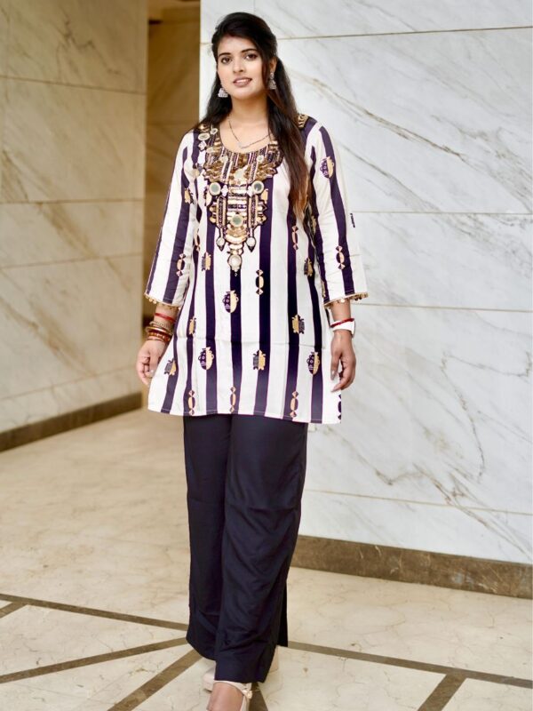 Noir Luxe Printed Co-ord Set