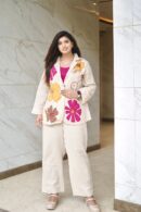 Floral Handcrafted 3 Piece Jute Co-ord Set
