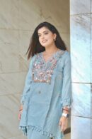 Sky Blue Embroidered Co-ord Set