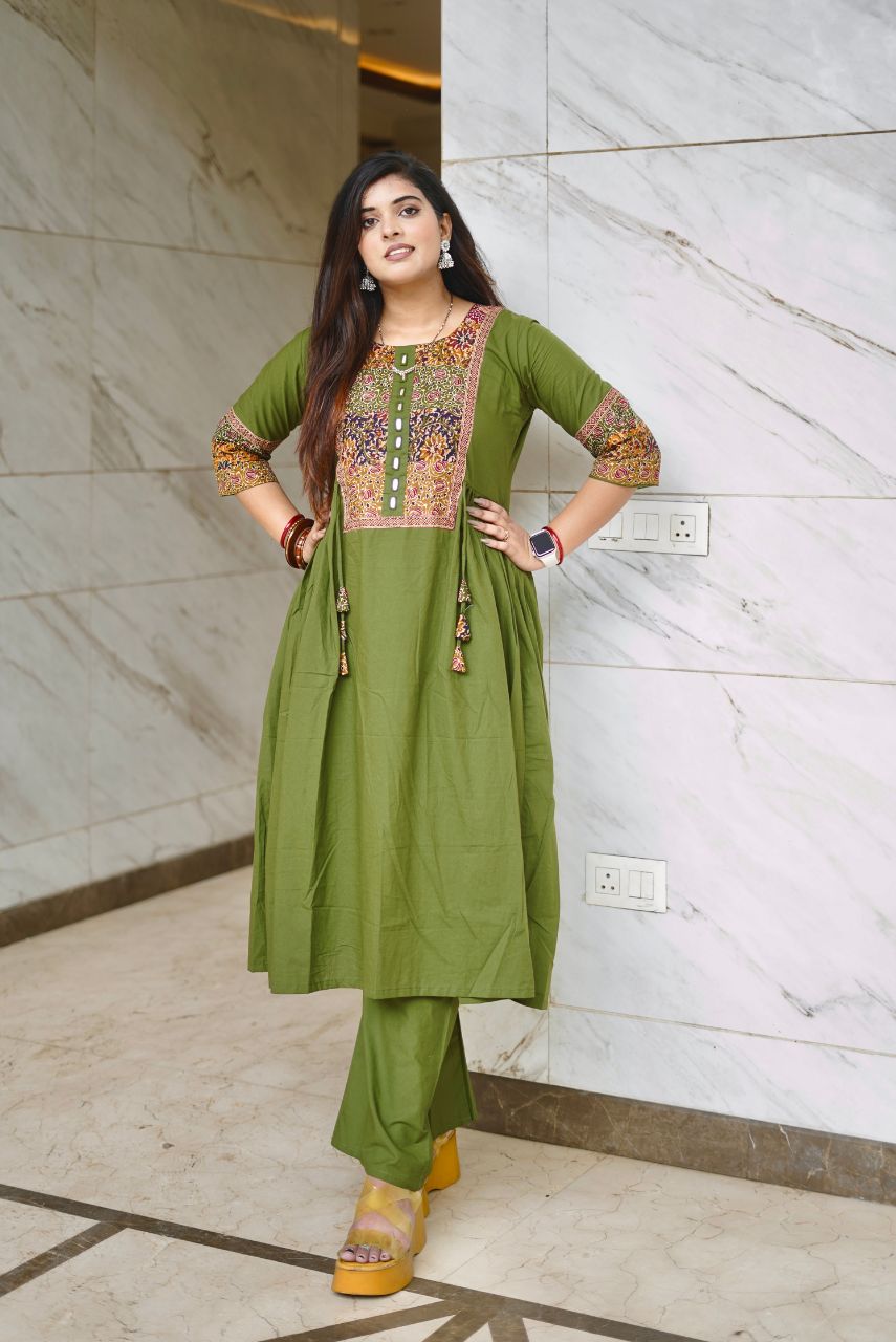 Olive Grace Cotton Co-ord Set - Image 5
